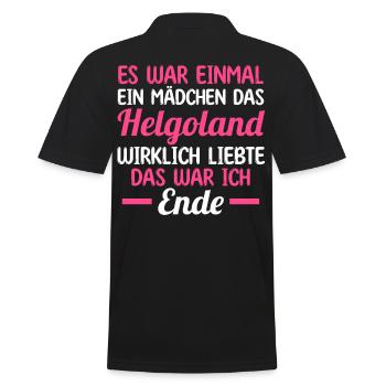 Nordsee Helgoland - Männer Poloshirt - Schwarz - Hinten - Kai (181cm)