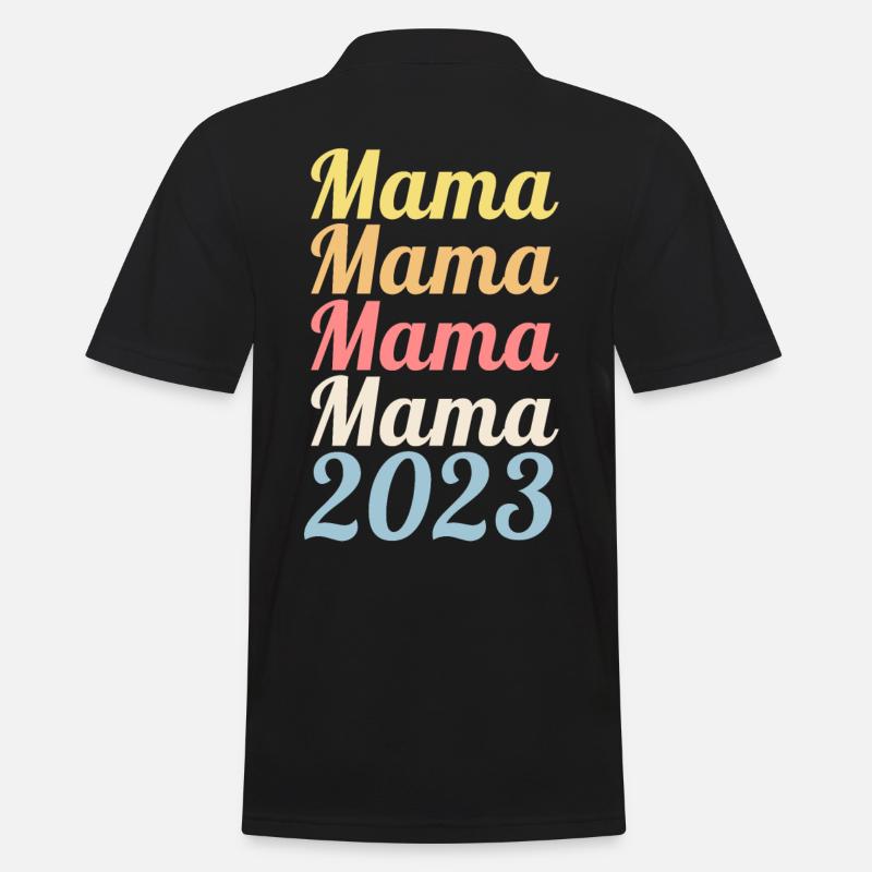 Mutter 2023 Schwanger Werdende Mama - Männer Poloshirt - Schwarz