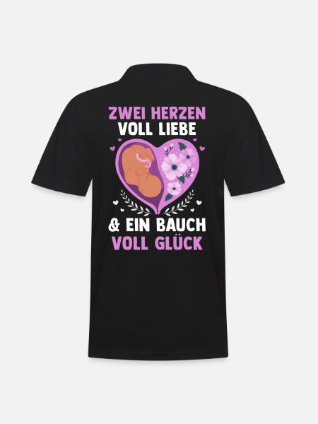 Mutter Schwangerschaft Schwanger Werdende Mama - Männer Poloshirt - Schwarz