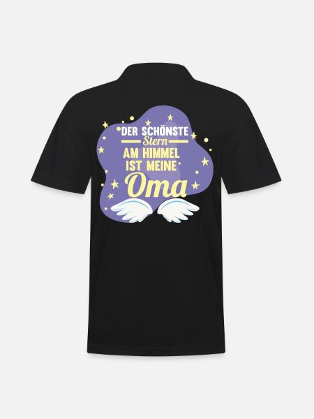 Großmutter Großmama Omi Oma - Männer Poloshirt - Schwarz