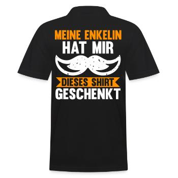 Großvater Großpapa Opi Opa - Männer Poloshirt - Schwarz - Hinten - Kai (181cm)
