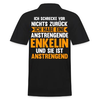 Großvater Großpapa Opi Opa - Männer Poloshirt - Schwarz - Hinten - Kai (181cm)