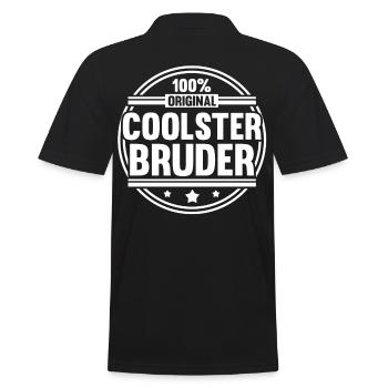 Geschwister Familie Brüder Bruder - Männer Poloshirt - Schwarz - Hinten - Kai (181cm)