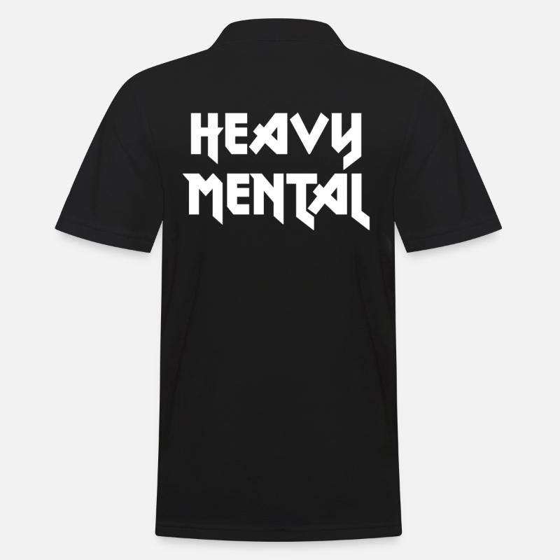 Heavy Metal - médium lourd - Polo Homme - noir
