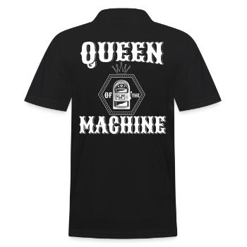 Queen Of The Machine - Men's Polo Shirt - black - Back - Kai (181cm)