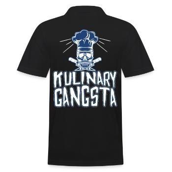 Skull Knives Chef - Men's Polo Shirt - black - Back - Kai (181cm)