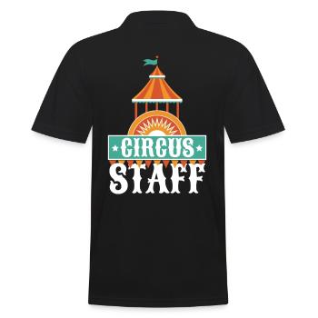 Circus Staff - Men's Polo Shirt - black - Back - Kai (181cm)