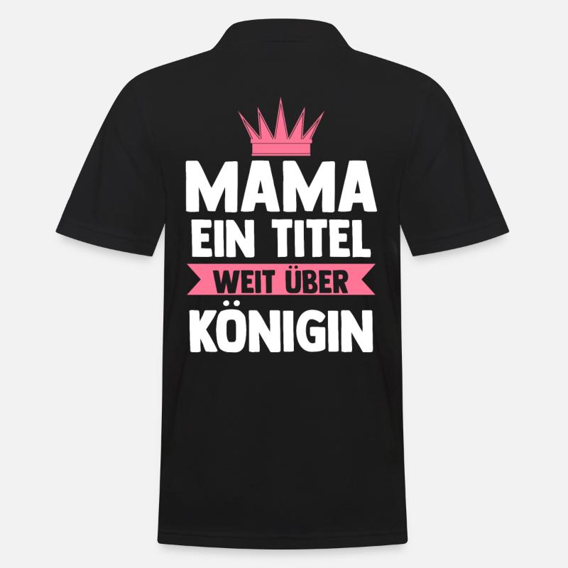 Mutter Mama - Männer Poloshirt - Schwarz