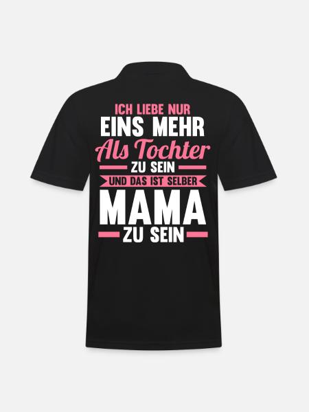 Mutter Mama - Männer Poloshirt - Schwarz