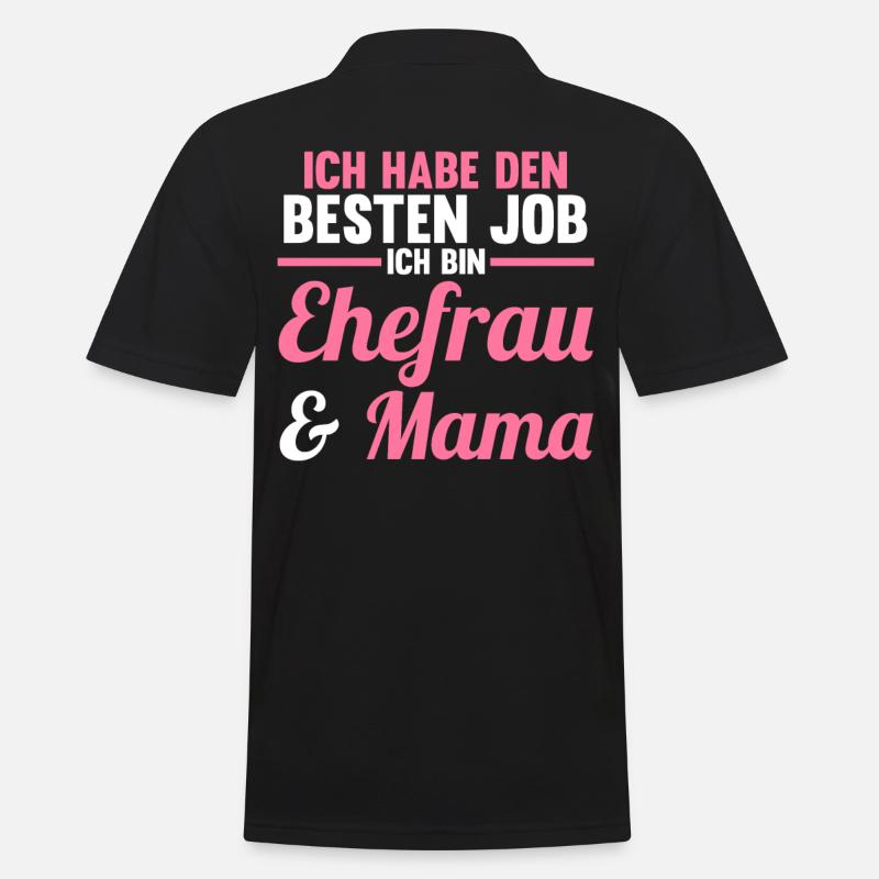 Mutter Mama - Männer Poloshirt - Schwarz