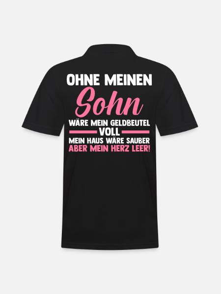 Mutter Neffen Mama - Männer Poloshirt - Schwarz