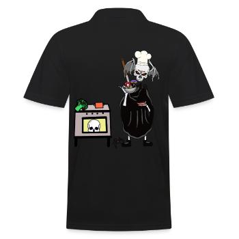 Art culinaire Horreur Halloween Witching Hour Cuisine - Polo Homme - noir - Dos - Kai (181cm)