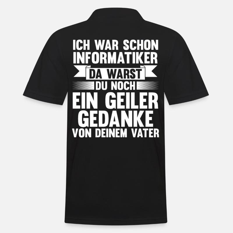 Programmierer IT Fachmann Informatiker Informatik - Männer Poloshirt - Schwarz