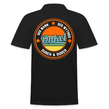 Patenonkel Pate Onkel - Männer Poloshirt - Schwarz - Hinten - Kai (181cm)