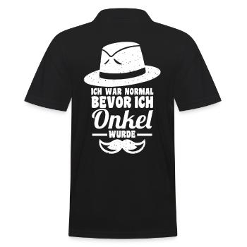 Patenonkel Pate Onkel - Männer Poloshirt - Schwarz - Hinten - Kai (181cm)