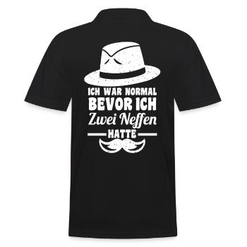 Patenonkel Pate Onkel - Männer Poloshirt - Schwarz - Hinten - Kai (181cm)
