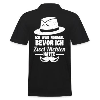 Patenonkel Pate Onkel - Männer Poloshirt - Schwarz - Hinten - Kai (181cm)
