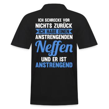Patenonkel Pate Onkel - Männer Poloshirt - Schwarz - Hinten - Kai (181cm)