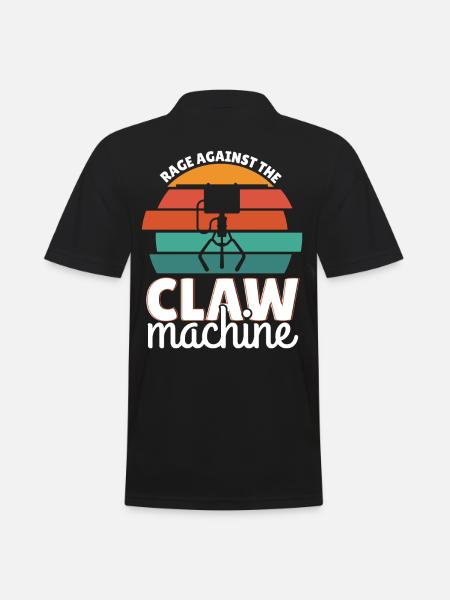 Rage Against The Claw Machine - Men's Polo Shirt - black