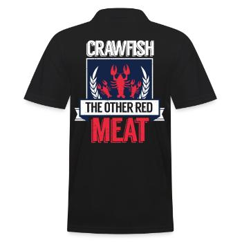 Crawfish The Other Red Meat - Men's Polo Shirt - black - Back - Kai (181cm)