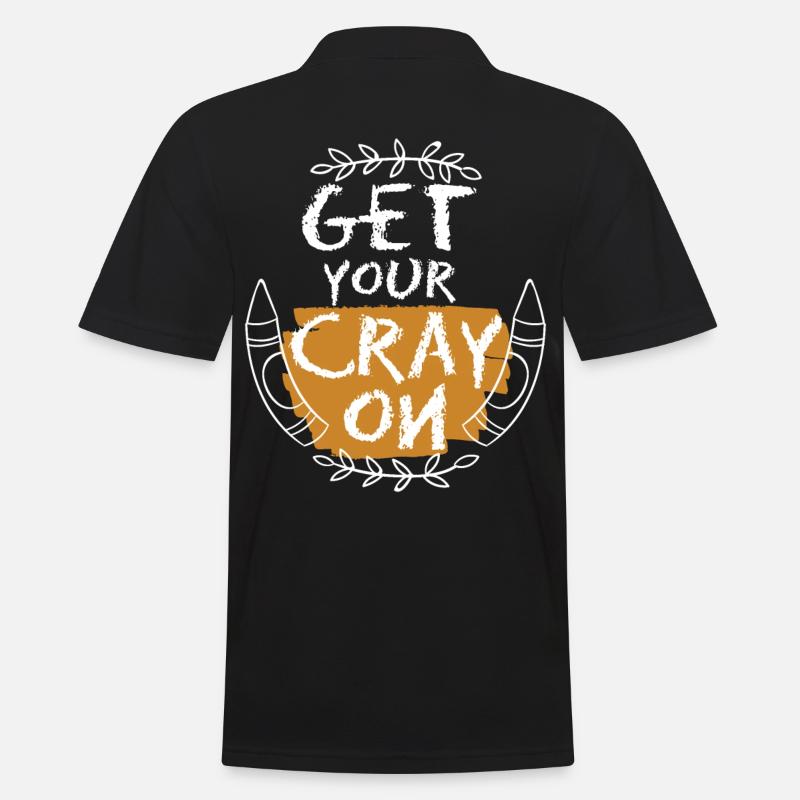 Get Your Cray On - Men's Polo Shirt - black
