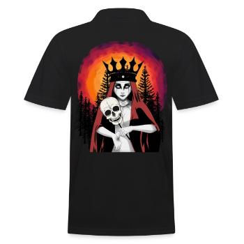 Dark Fantasy Demon Sorcière Satan Horreur sataniste - Polo Homme - noir - Dos - Kai (181cm)