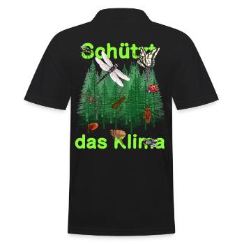Nature sauvage Forêt Animaux Nature Protection du climat Insectes Animaux - Polo Homme - noir - Dos - Kai (181cm)