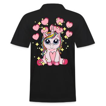 Licorne Hearty Mythical Animal Enfants Stardust - Polo Homme - noir - Dos - Kai (181cm)