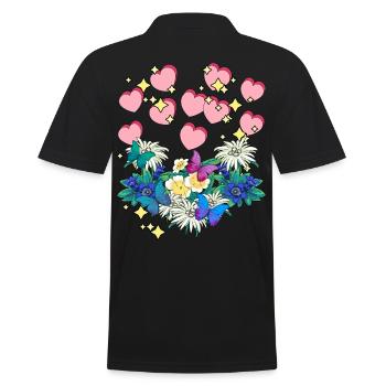 Idée cadeau de félicitations pour la fête des mères - Polo Homme - noir - Dos - Kai (181cm)