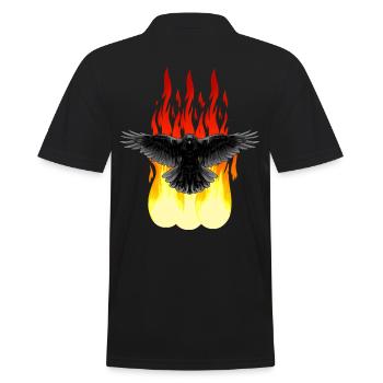 Feu de Corbeau Rituel spirituel occulte Satan Horreur - Polo Homme - noir - Dos - Kai (181cm)