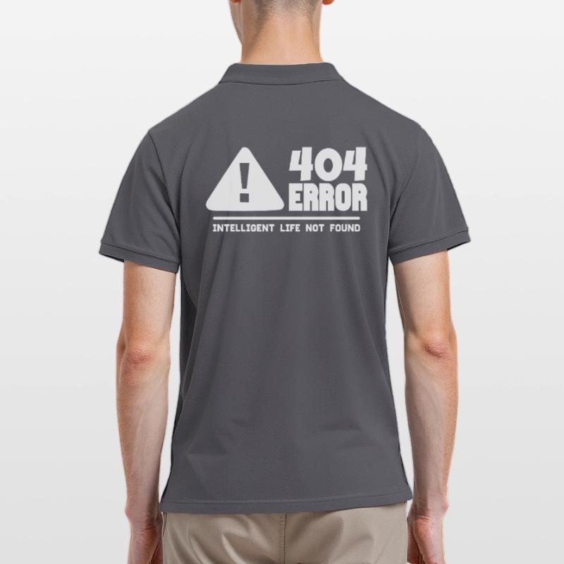 Computer- und Programmierer Geek. 404 Fehler Männer Poloshirt