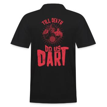 Till Death Do Us Dart - Men's Polo Shirt - black - Back - Kai (181cm)