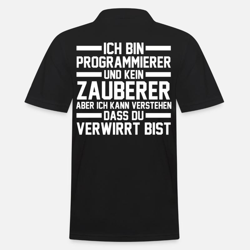 Programmieren Entwickler Coder Programmierer - Männer Poloshirt - Schwarz