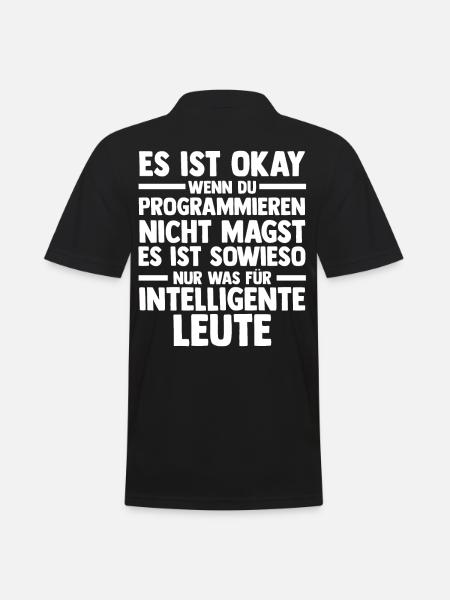Programmieren Entwickler Coder Programmierer - Männer Poloshirt - Schwarz
