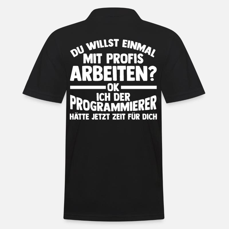 Programmieren Entwickler Coder Programmierer - Männer Poloshirt - Schwarz
