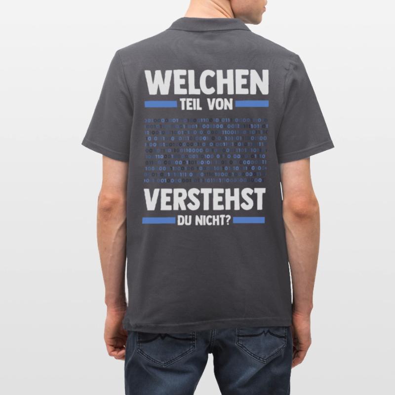 Programmieren Entwickler Coder Programmierer Männer Poloshirt