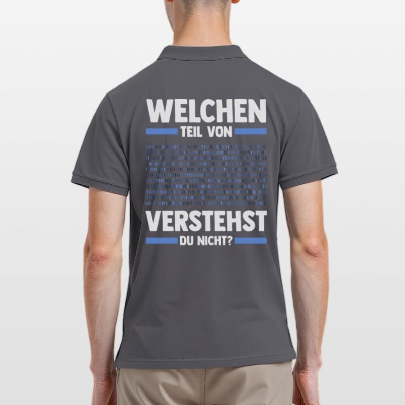 Programmieren Entwickler Coder Programmierer Männer Poloshirt