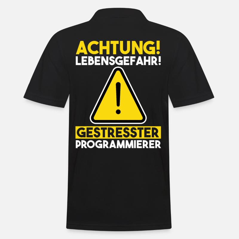 Programmieren Entwickler Coder Programmierer - Männer Poloshirt - Schwarz