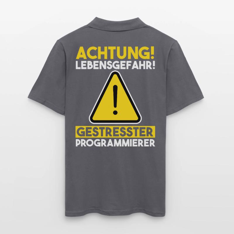 Programmieren Entwickler Coder Programmierer Männer Poloshirt