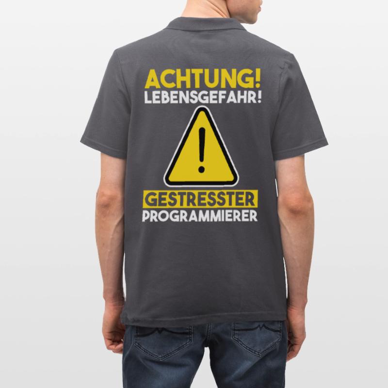 Programmieren Entwickler Coder Programmierer Männer Poloshirt