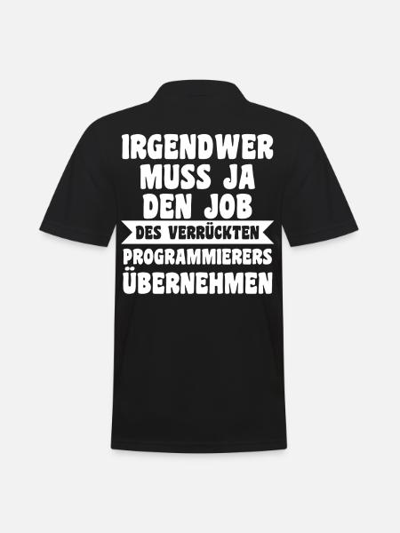 Programmieren Entwickler Coder Programmierer - Männer Poloshirt - Schwarz