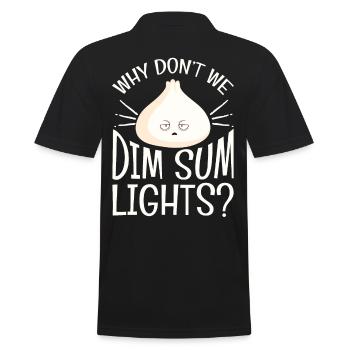Why Dont We Dim Sum Lights - Men's Polo Shirt - black - Back - Kai (181cm)