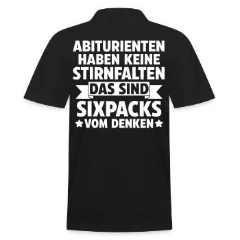 Abiturient Abifeier Abi Abitur - Männer Poloshirt - Schwarz - Hinten - Kai (181cm)