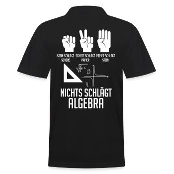 Mathematik Mathe Rechnen Algebra - Männer Poloshirt - Schwarz - Hinten - Kai (181cm)
