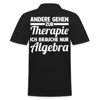 Mathematik Mathe Rechnen Algebra - Männer Poloshirt - Schwarz - Hinten - Kai (181cm)