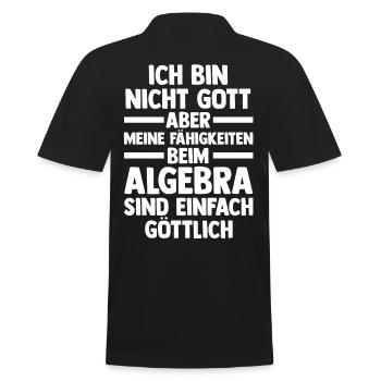 Mathematik Mathe Rechnen Algebra - Männer Poloshirt - Schwarz - Hinten - Kai (181cm)