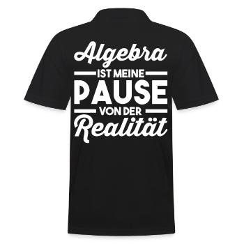 Mathematik Mathe Rechnen Algebra - Männer Poloshirt - Schwarz - Hinten - Kai (181cm)