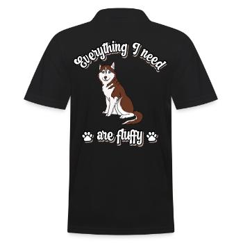 Tout ce dont j’ai besoin sont des chiens doux et moelleux rouges - Polo Homme - noir - Dos - Kai (181cm)