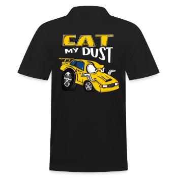 Powerful Engines Custom Stock Car Muscle Auto Drag - Men's Polo Shirt - black - Back - Kai (181cm)