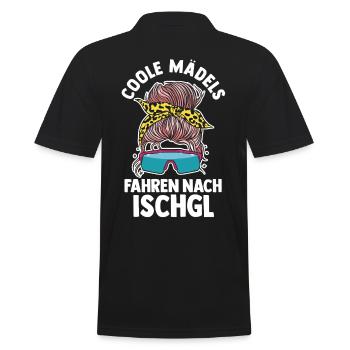 Apres Ski Party Skiurlaub Skifahrer Ischgl - Männer Poloshirt - Schwarz - Hinten - Kai (181cm)
